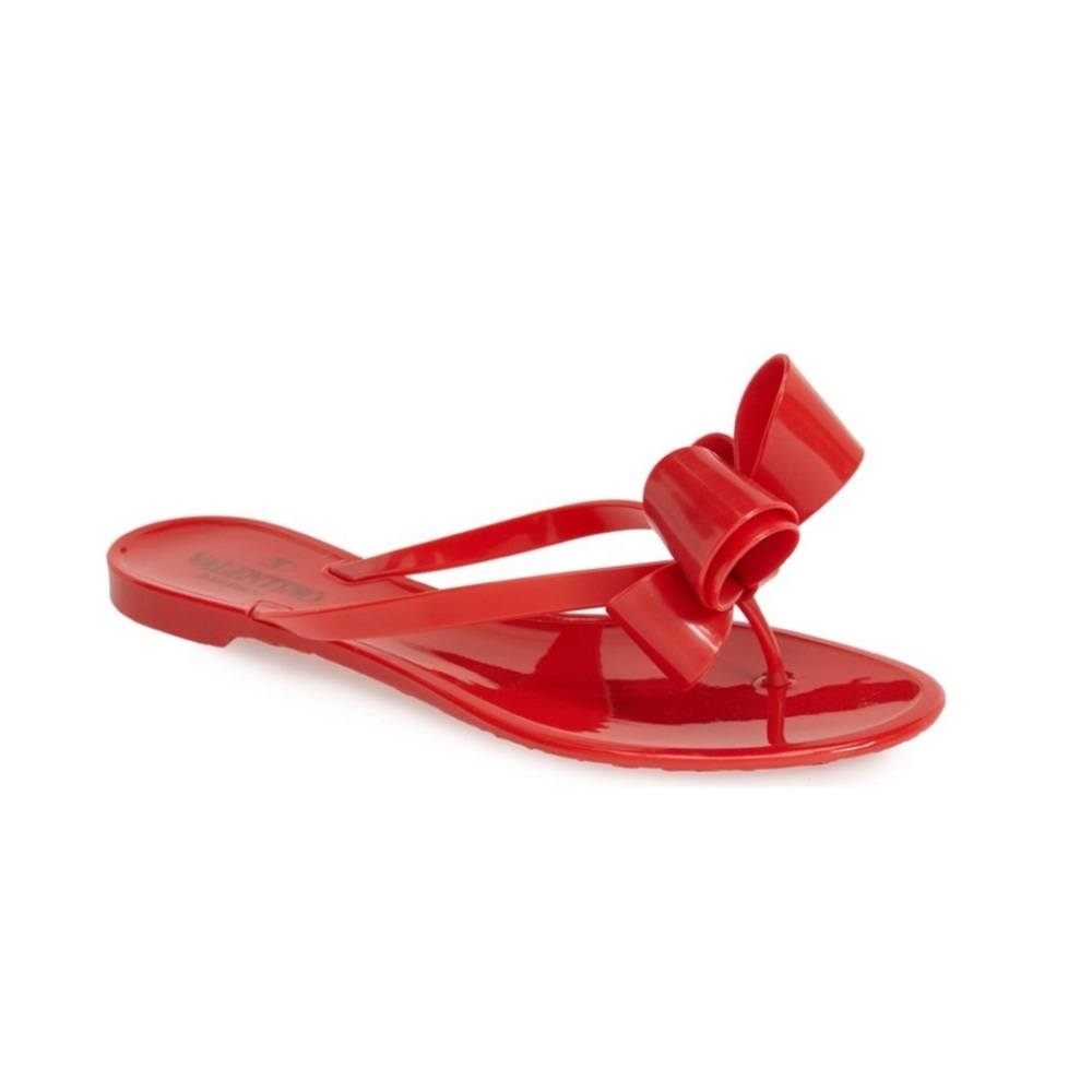 Valentino Couture Bow Red Sandal